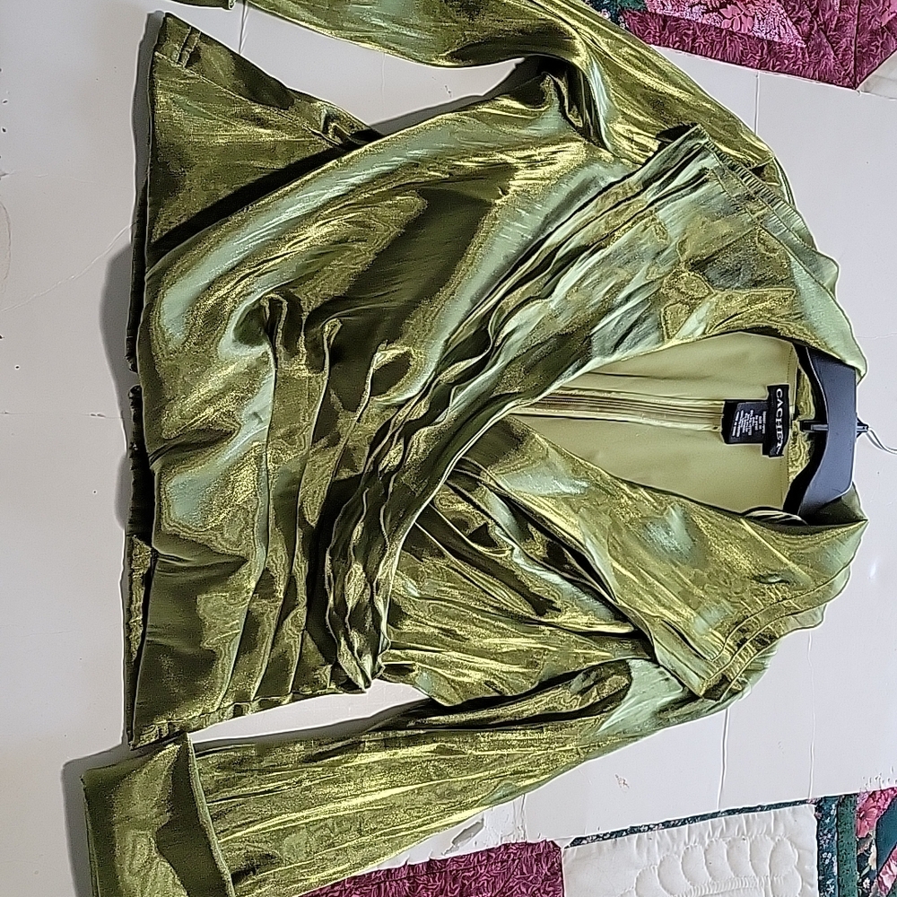 Cachet Olive Green Women's Top - Picture 7 of 11